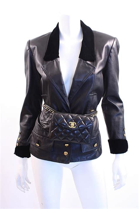 vintage chanel leather jacket|chanel jacket worth 15 000.